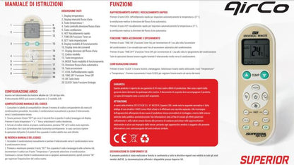 Superior Telecomando Universale Climatizzatori Airco Simply Condizionatori Aria