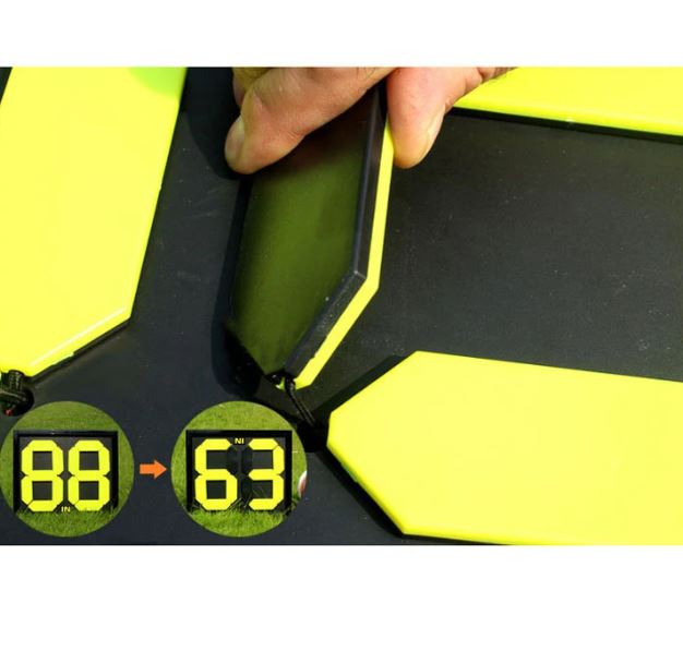 Tabellone Calcio Sport Sostituzioni Cambi Tabella Arbitro A 4 Cifre Fronte/Retro