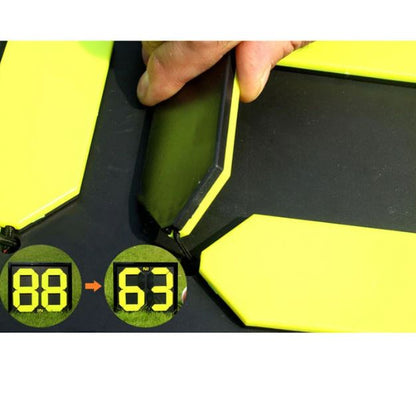 Tabellone Calcio Sport Sostituzioni Cambi Tabella Arbitro A 4 Cifre Fronte/Retro