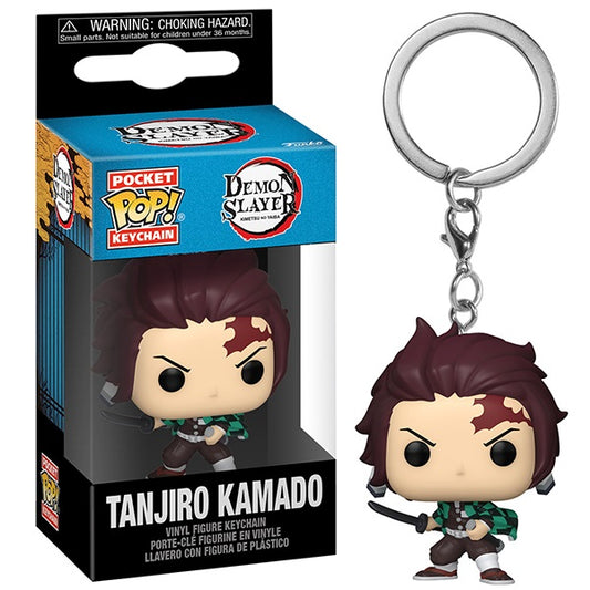 Funko Pop ! Keychain - Animation - Demon Slayer (Tanjiro Kamado) Portachiavi