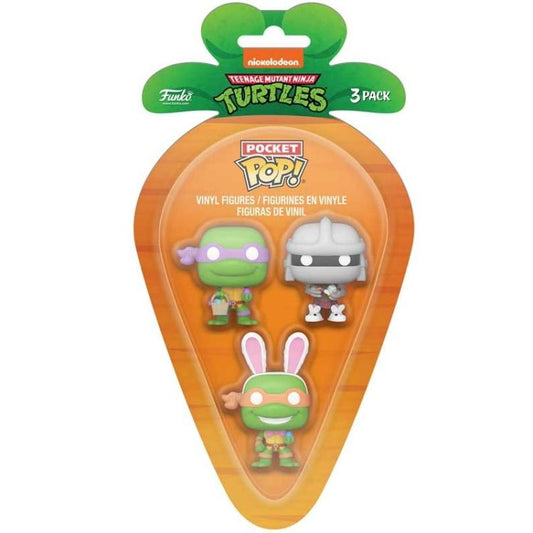 Funko Carrot Pocket Pop! Tartarughe Ninja Tmnt (Donatello-Shredder-Michelangelo)