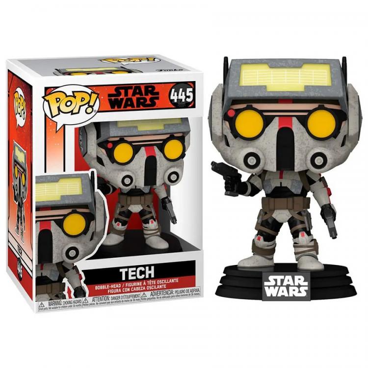 Funko Pop Star Wars 445 Tech Vinyl Action Figure Statuetta Da Collezione Nuovo
