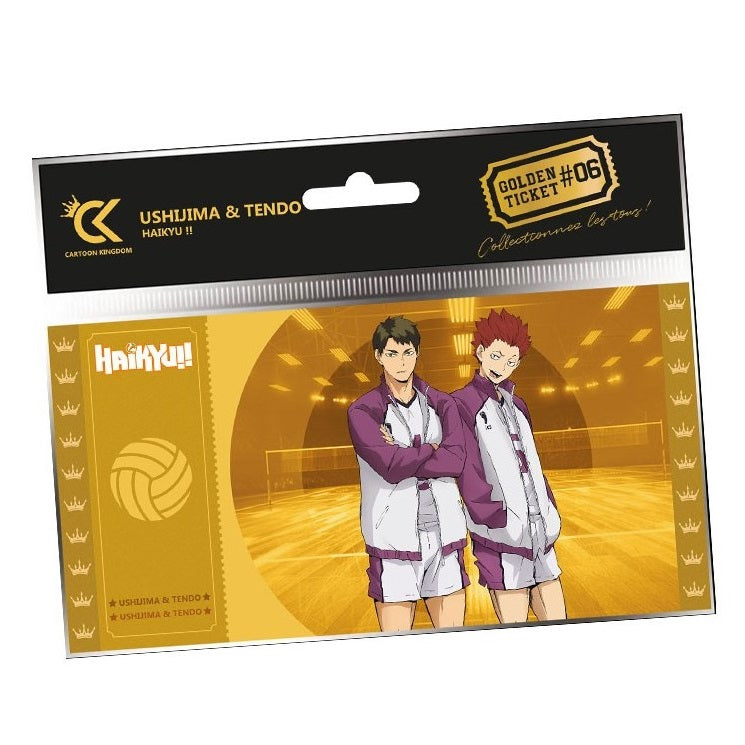 CARTOON KINGDOM - GOLDEN TICKET: HAIKYU! (USHIJIMA & TENDO) #06 DA COLLEZIONE