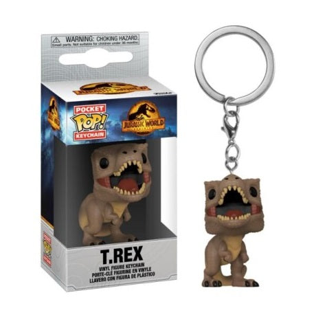 Funko Pop ! Keychain Pocket Jurassic World -(T.Rex) Portachiavi Vinyl Figure 4Cm