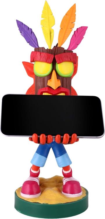 Cable Guys - Crash Bandicoot (Aku) Statuetta Base Ricarica Smartphone Controller