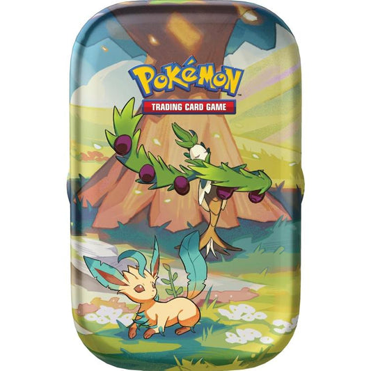 Pokemon Mini Tin: Paldea Sfavillante Collezione Gcc Tcg (Arboliva E Leafeon) Ita