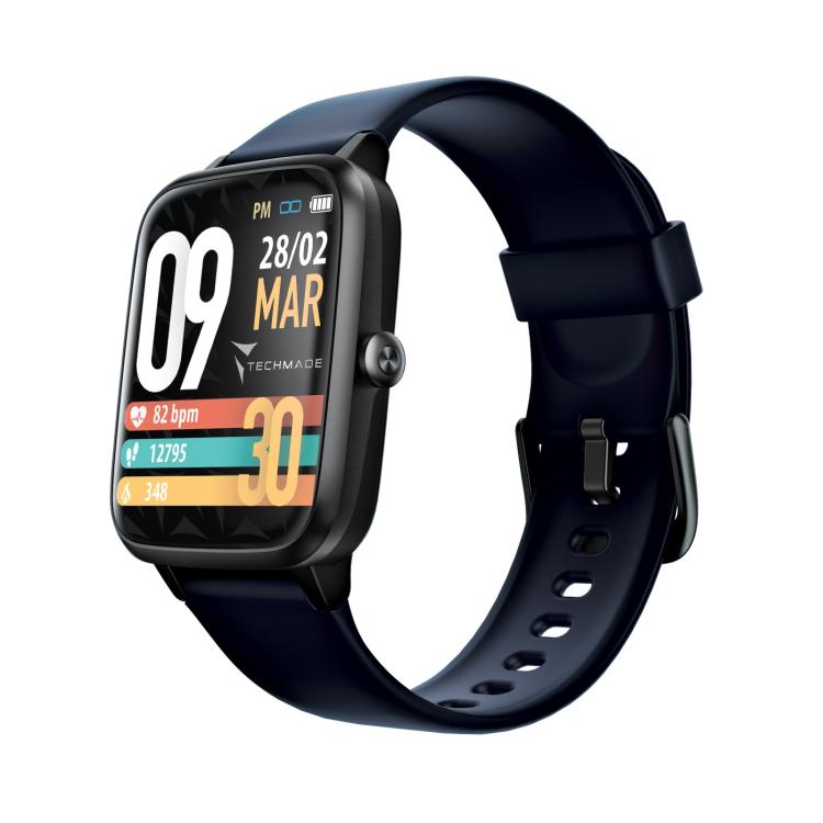 Techmade Smartwatch Move Bluetooth Gps Integrato Sport Impermeabile Ip68 Sg/Blue