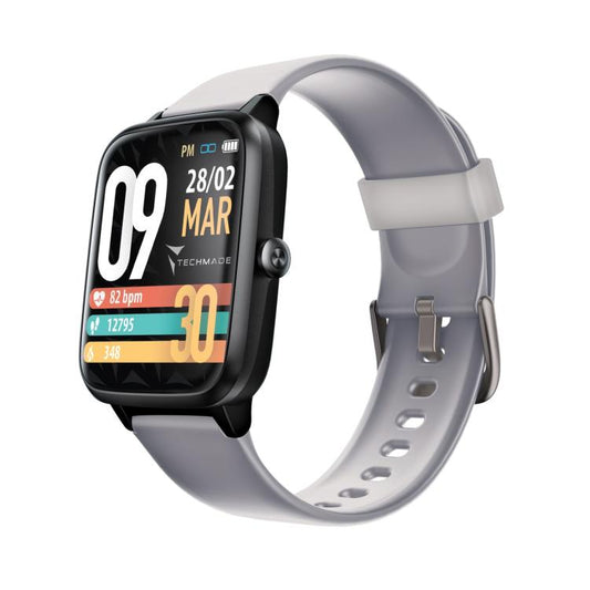 Techmade Smartwatch Move Bluetooth E Gps Integrato Sport Impermeabile Ip68 Grey