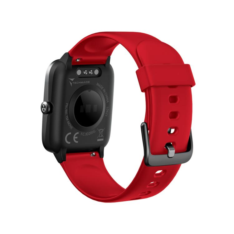 Techmade Smartwatch Move Bluetooth E Gps Integrato Sport Impermeabile Ip68 Red