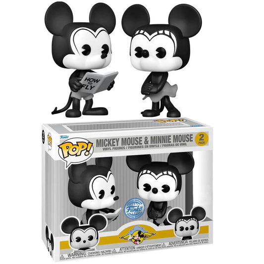 Funko Pop ! Disney (2 Pack) Mickey Mouse & Minnie Mouse Special Edition Figure