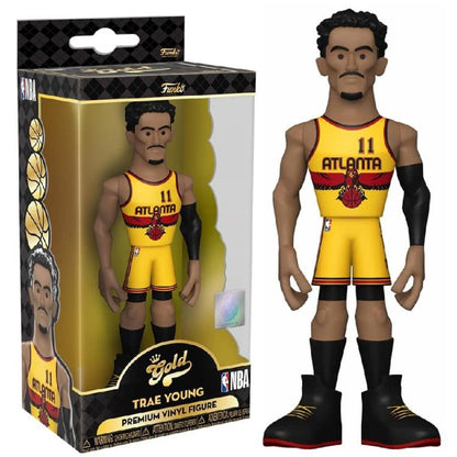 Funko Pop Gold ! Series Two Nba Hawks - Trae Young - Premium Vinyl Figure