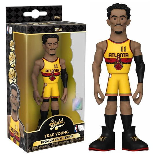 Funko Pop Gold ! Series Two Nba Hawks - Trae Young - Premium Vinyl Figure