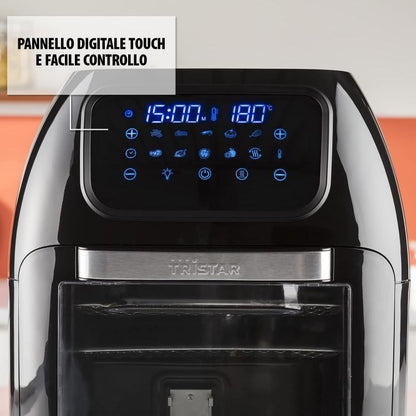 Tristar Friggitrice Ad Aria Xxl 10 Lt 4In1 1800W Digital Display 6964 Forno Nero