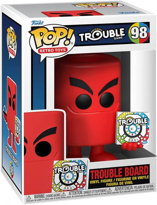 Funko Pop ! Retro Toys Pop A Matic Trouble Game- Trouble Board (98) Vinyl Figure