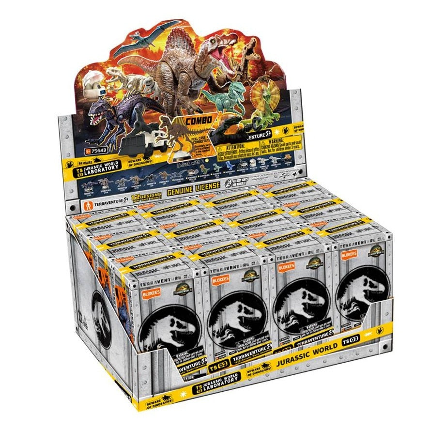 Blokees - Jurassic World: Terraventure TS03 - Model Kit - 12 Action Figure (BOX INTERA) 75643 - Blind Box