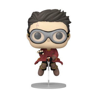 Funko Pop ! Harry Potter - (165) Harry Potter W/Broom Quidditch Figure Vinyl 9Cm