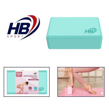Mattoncino Yoga Schiuma Blocchi Esercizio Fitness Pilates Mattonella | Turchese