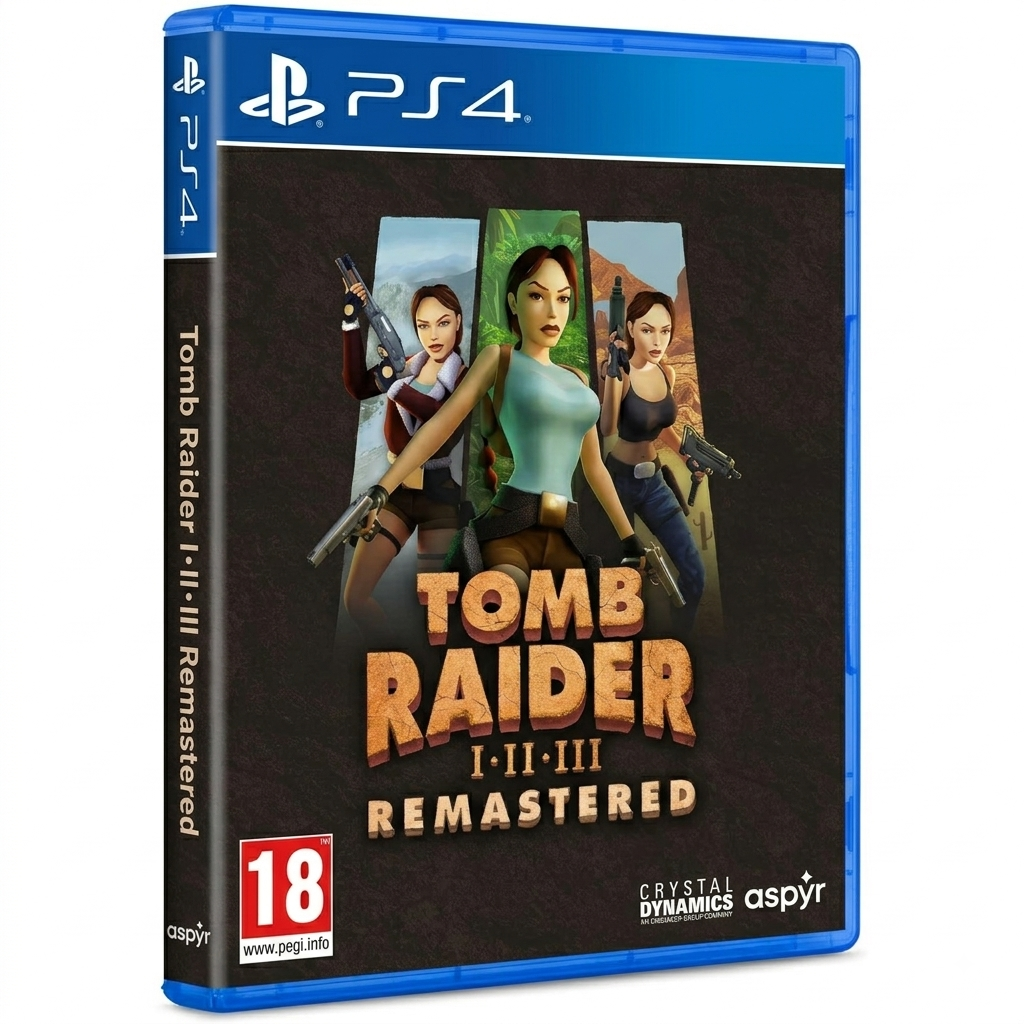 Tomb Raider I-III Remastered Trilogy Starring Lara Croft Ps4 Gioco Eu Italiano