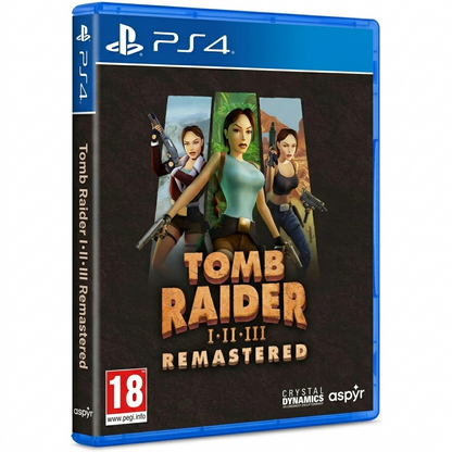 Tomb Raider I-III Remastered Trilogy Starring Lara Croft Ps4 Gioco Eu Italiano