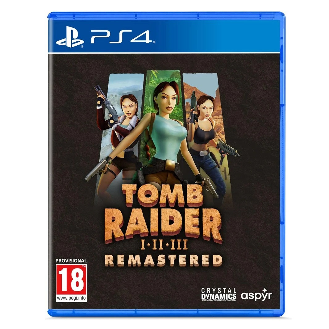 Tomb Raider I-III Remastered Trilogy Starring Lara Croft Ps4 Gioco Eu Italiano