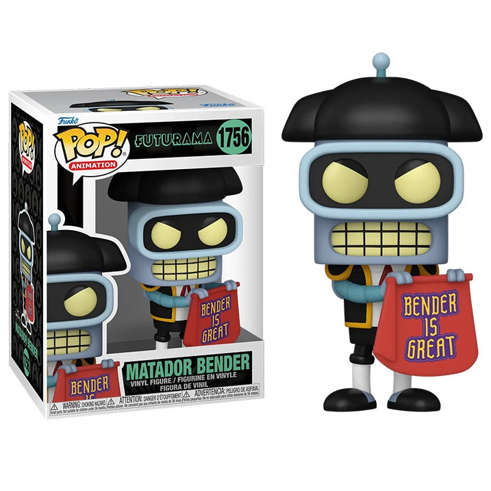 Funko Pop ! Animation Futurama - (1756) Matador Bender Vinyl Figure 9Cm