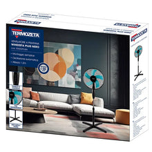 Termozeta Windzeta Plus Ventilatore a Piantana Colonna da Terra 5 Pale 45W Ø40 cm