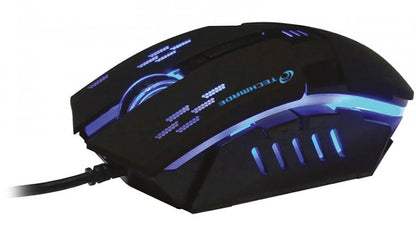 Techmade Mouse Ottico Illuminato Led 2400 Dpi Gaming 5 Tasti Pc Computer Laptop