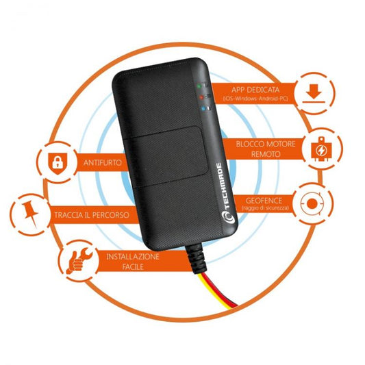 Techmade T-Guardian No Limits Vehicles Gps Tracker Localizzatore Gsm Ios Android