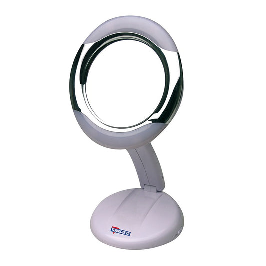 Termozeta - Specchio Luminoso Led Make-Up Pieghevole Trucco Ingrandimento Bianco