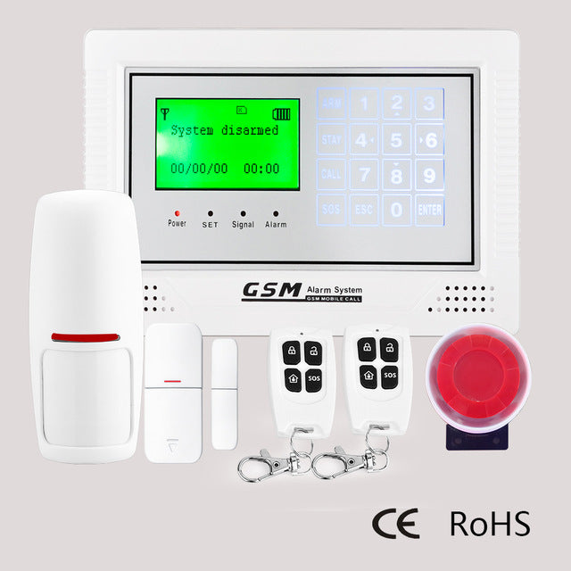 Kit Antifurto Casa Negozio Allarme Touchscreen Combinatore Gsm Wireless App Wifi