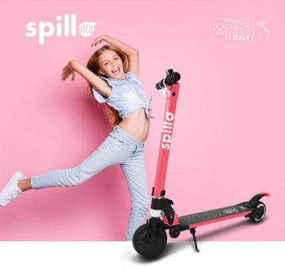 Icone The One Kids Spillo Monopattino Scooter Elettrico 150W Bambino Rosa Bt Led