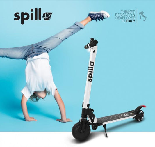 Icone The One Kids Spillo Monopattino Scooter Elettrico 150W Bambino Bianco Bt