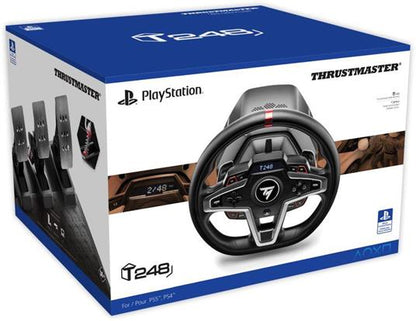 Thrustmaster Volante T248 + Pedaliera Hybrid Drive Pc /Ps4 / Ps5 Display Gara F1