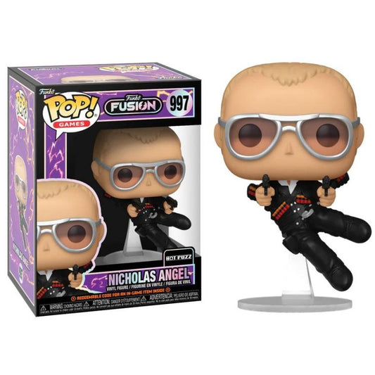 Funko Fusion Pop ! Games Hot Fuzz  (997) Nicholas Angel Vinyl Figure Statua 9Cm