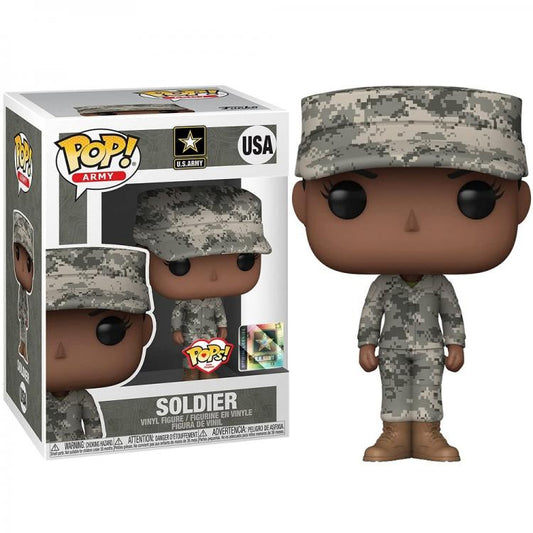 Funko Pop ! U.S. Army (Usa) Female Army Uniform 1 Soldato Donna Militare -Figure