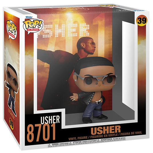 Funko Pop ! Albums Usher 8701 - Usher (39) Music Vinyl Figure Da Collezione