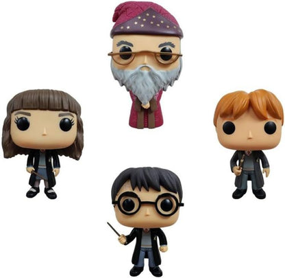 Funko Pop ! Harry Potter (4Pk) Hermione Harry Ron Albus Silente Vinyl Figure 9Cm
