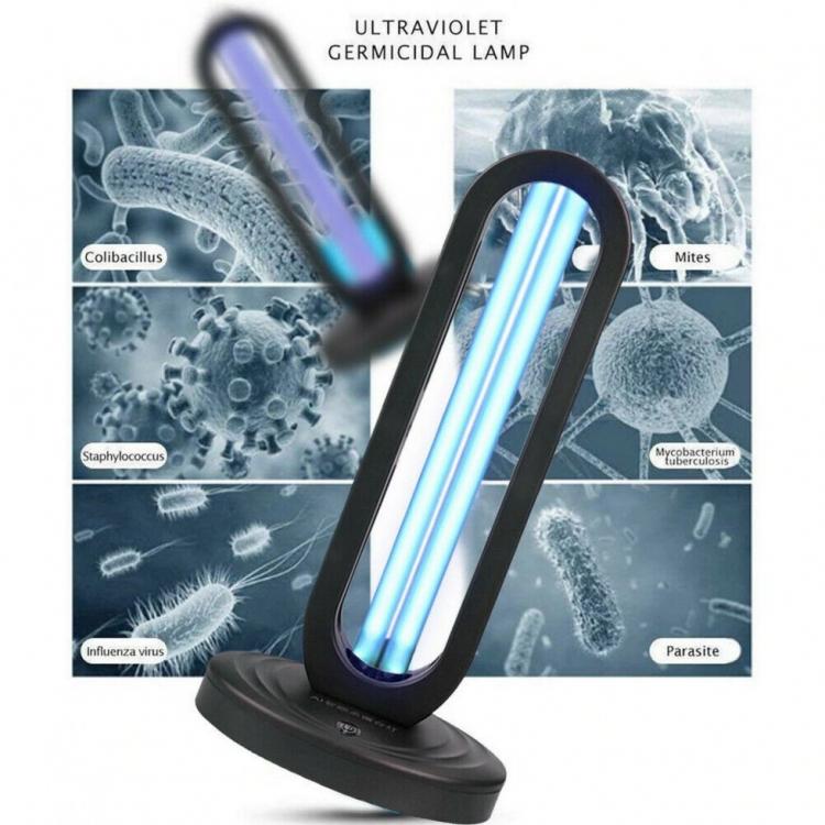 Lampada Germicida Luce Raggi Uv - Ozono Per Sanificazione Ambienti Batteri Virus