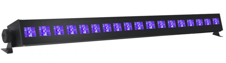 BARRA LED BLACK UV EFFETTO FLUO ULTRAVIOLETTI LUCE VIOLA LAMPADA BAR FARO DISCO