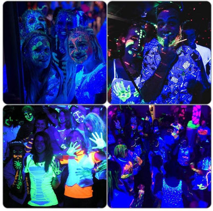 BARRA LED BLACK UV EFFETTO FLUO ULTRAVIOLETTI LUCE VIOLA LAMPADA BAR FARO DISCO