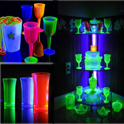 BARRA LED BLACK UV EFFETTO FLUO ULTRAVIOLETTI LUCE VIOLA LAMPADA BAR FARO DISCO