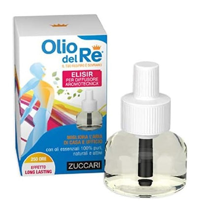 Zuccari Olio Del Re 9 Elisir Ricarica Per Diffusore Aromotecnica 25Ml Ambiente Purificatore Aria