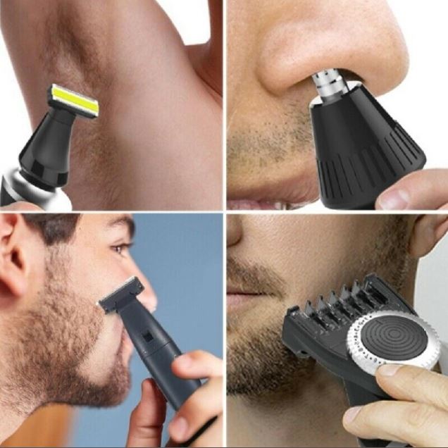 Vgr V-043 Rifinitore Regolatore Rasoio Trimmer Ricaricabile Barba Naso Orecchie
