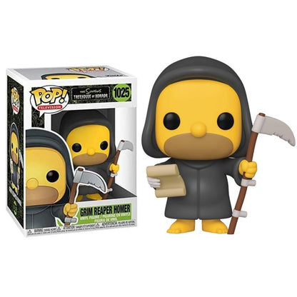 Funko Pop ! The Simpson Threehouse Horror - (1025) Grim Reaper Homer 9Cm