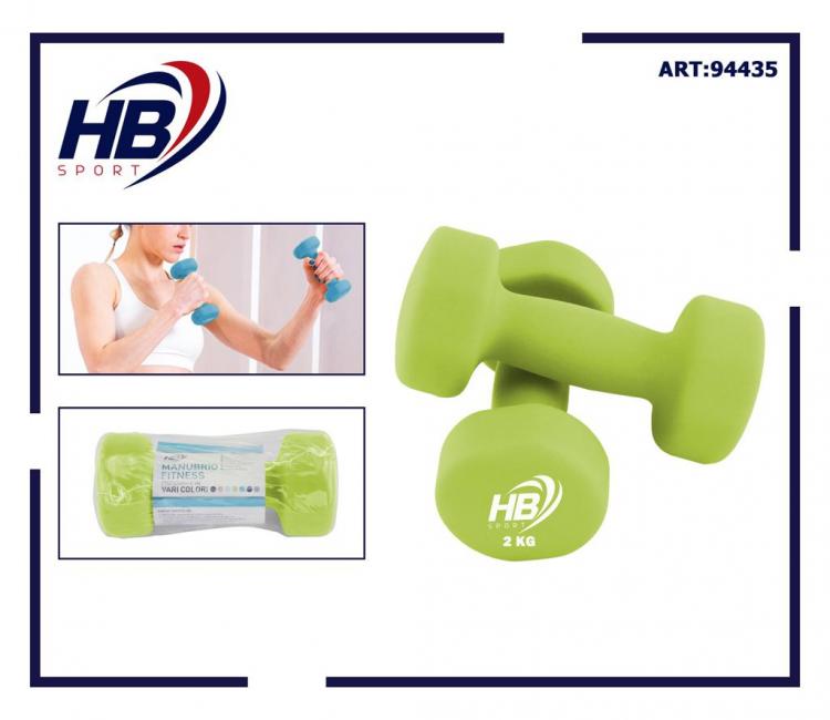 Manubrio Neoprene Bilanciere Manubri Pesi Aerobica Palestra Bodybuilding | 2 Kg
