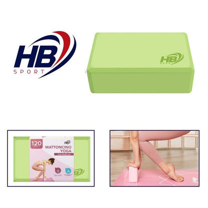Mattoncino Yoga Schiuma Blocchi Esercizio Fitness Pilates Mattonella | Verde