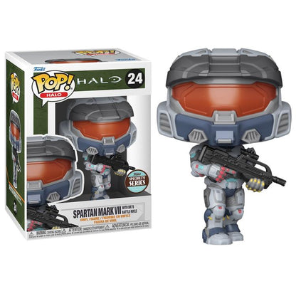 Funko Pop ! Games Halo - (24) Mark Vii With Weapon Specialty Series Figure 9Cm