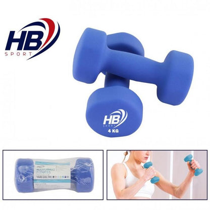 Manubrio Neoprene Bilanciere Manubri Pesi Aerobica Palestra Bodybuilding | 4 Kg