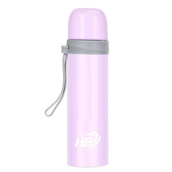 Hb Thermos Acciaio Inox 500Ml Bottiglia Termica (12/24H) Tappo A Scatto | Viola