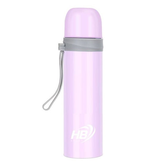 Hb Thermos Acciaio Inox 500Ml Bottiglia Termica (12/24H) Tappo A Scatto | Viola